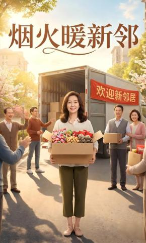 短剧《烟火暖新邻》海报
