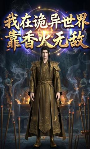短剧《我在诡异世界靠香火无敌》海报
