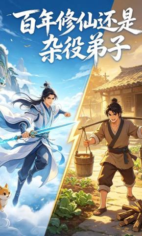 短剧《百年修仙还是杂役弟子》海报