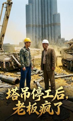 短剧《塔吊停工后老板疯了》海报