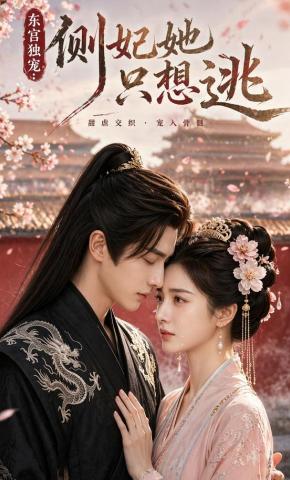 短剧《东宫独宠，侧妃她只想逃》海报