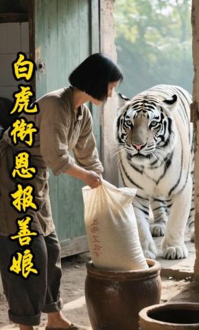 短剧《白虎衔恩报善娘》海报
