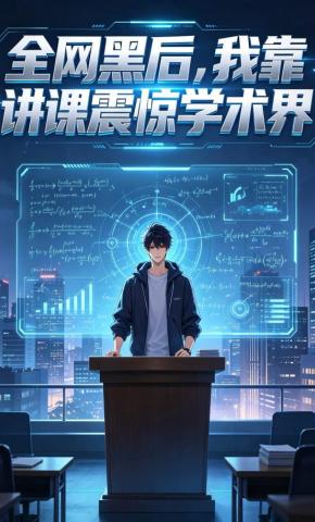 短剧《全网黑后，我靠讲课震惊学术界》海报