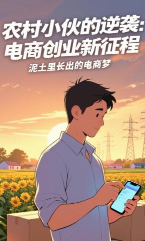 短剧《农村小伙的逆袭：电商创业新征程》海报