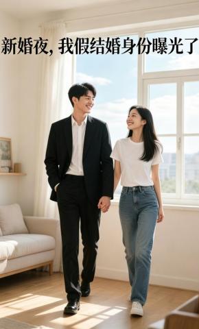 短剧《新婚夜，我假结婚身份曝光了》海报