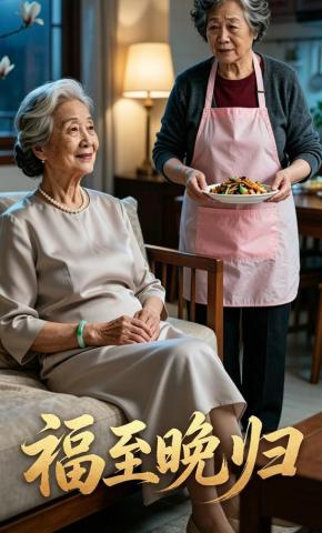 短剧《福至晚归》海报