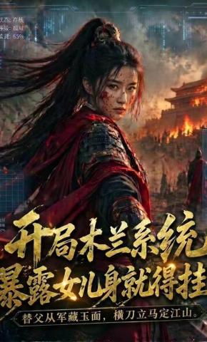 短剧《开局木兰系统，暴露女儿身就得挂》海报