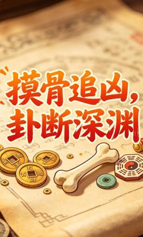 短剧《摸骨追凶，卦断深渊》海报