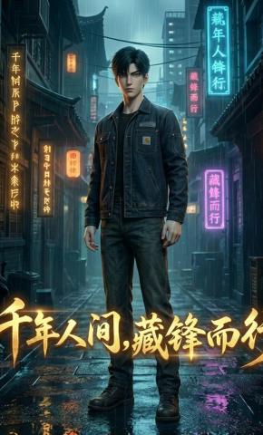 短剧《千年人间，藏锋而行》海报