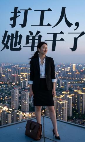 短剧《打工人，她单干了》海报