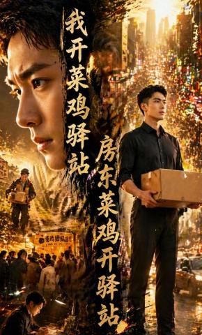 短剧《我开菜鸡驿站，房东菜鸡开驿站》海报