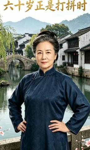 短剧《六十岁正是打拼时》海报