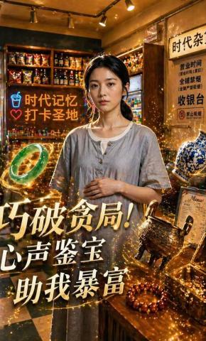 短剧《巧破贪局!心声鉴宝助我暴富》海报