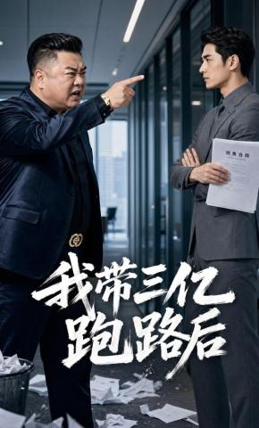 短剧《我带三亿跑路后》海报
