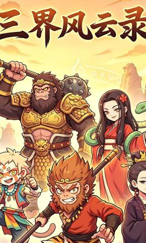 短剧《三界风云录》海报