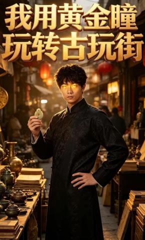 短剧《我用黄金瞳玩转古玩街》海报