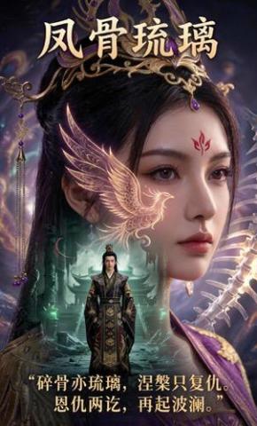 短剧《凤骨琉璃》海报