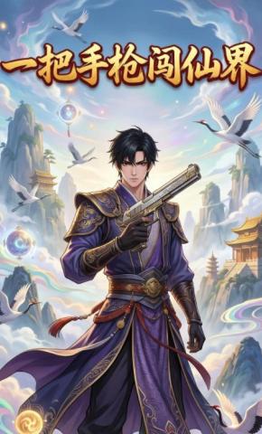 短剧《一把手枪闯仙界》海报