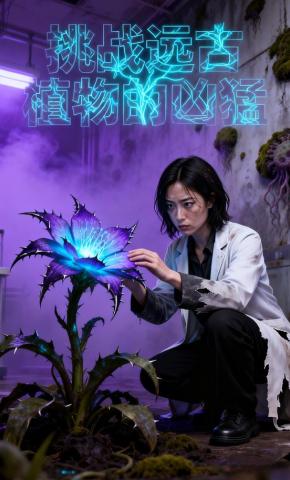 短剧《挑战远古植物的凶猛》海报