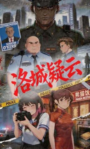 短剧《洛城疑云》海报