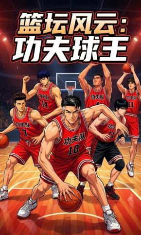 短剧《篮坛风云，功夫球王》海报