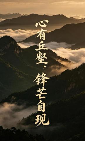 短剧《心有丘壑，锋芒自现》海报