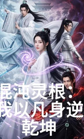 短剧《混沌灵根：我以凡身逆乾坤》海报
