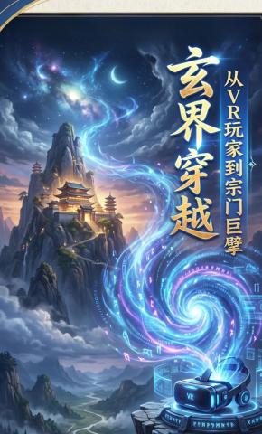 短剧《玄界穿越：从VR玩家到宗门巨擘》海报