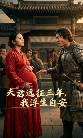 短剧《夫君远征三年，我浮生自安》海报