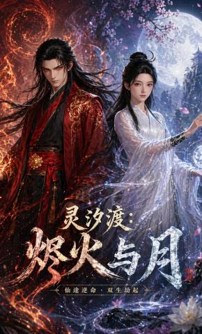 短剧《灵汐渡：烬火与月》海报