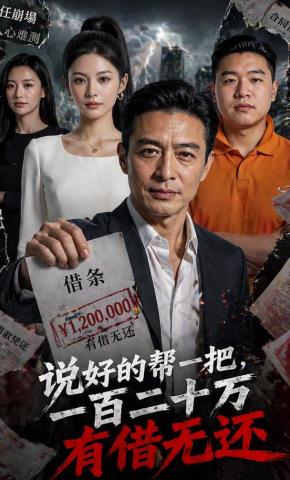 短剧《说好的帮一把，一百二十万有借无还》海报