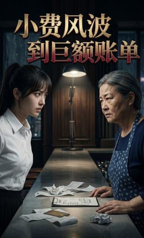 短剧《小费风波到巨额账单》海报