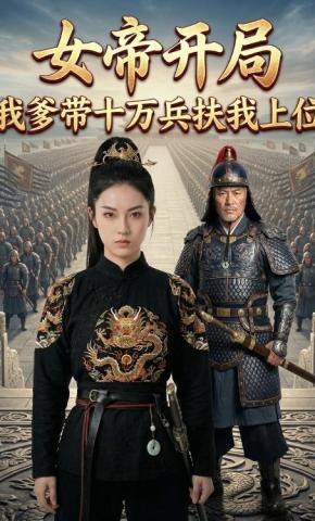 短剧《女帝开局：我爹带十万兵扶我上位》海报
