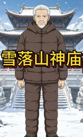 短剧《雪落山神庙》海报