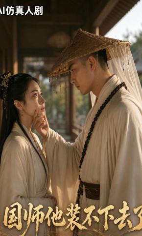 短剧《国师他装不下去了》海报