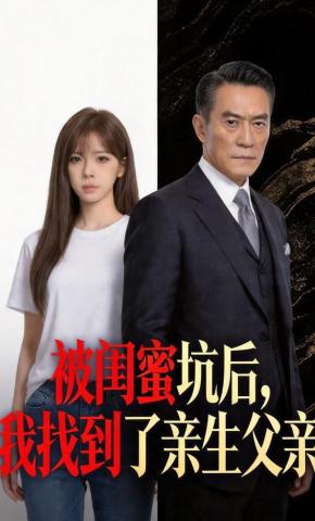 短剧《被闺蜜坑后，我找到了亲生父亲》海报