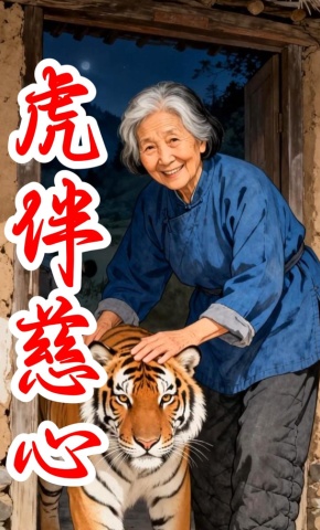 短剧《虎伴慈心》海报
