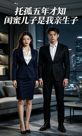短剧《托孤五年才知，闺蜜儿子是我亲生子》海报