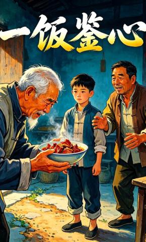 短剧《一饭鉴心》海报