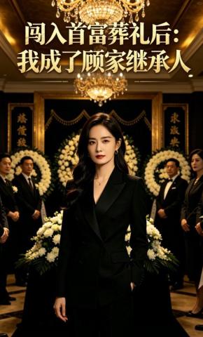 短剧《闯入首富葬礼后：我成了顾家继承人》海报