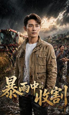 短剧《暴雨中的收割》海报