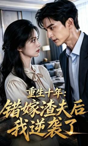 短剧《重生十年：错嫁渣夫后我逆袭了》海报
