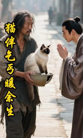 短剧《猫伴乞丐暖余生》海报