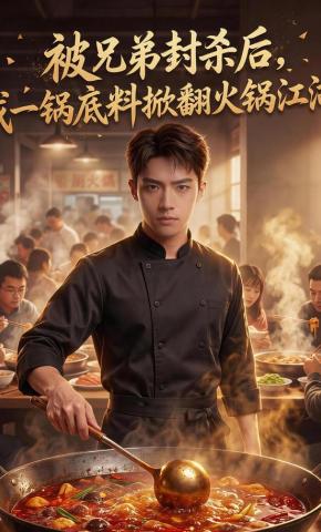 短剧《被兄弟封杀后，我一锅底料掀翻火锅江湖》海报