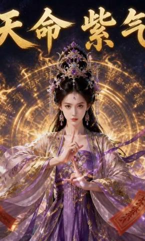 短剧《天命紫气》海报