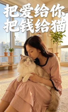 短剧《把爱给你把钱给猫》海报