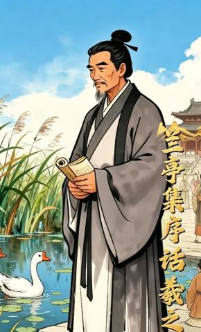 短剧《兰亭集序话羲之》海报