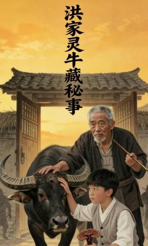 短剧《洪家灵牛藏秘事》海报