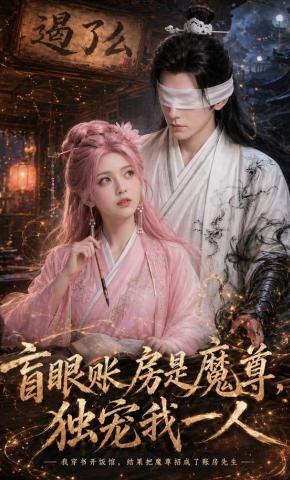 短剧《盲眼账房是魔尊，独宠我一人》海报