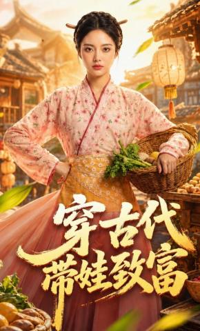 短剧《穿古代带娃致富》海报